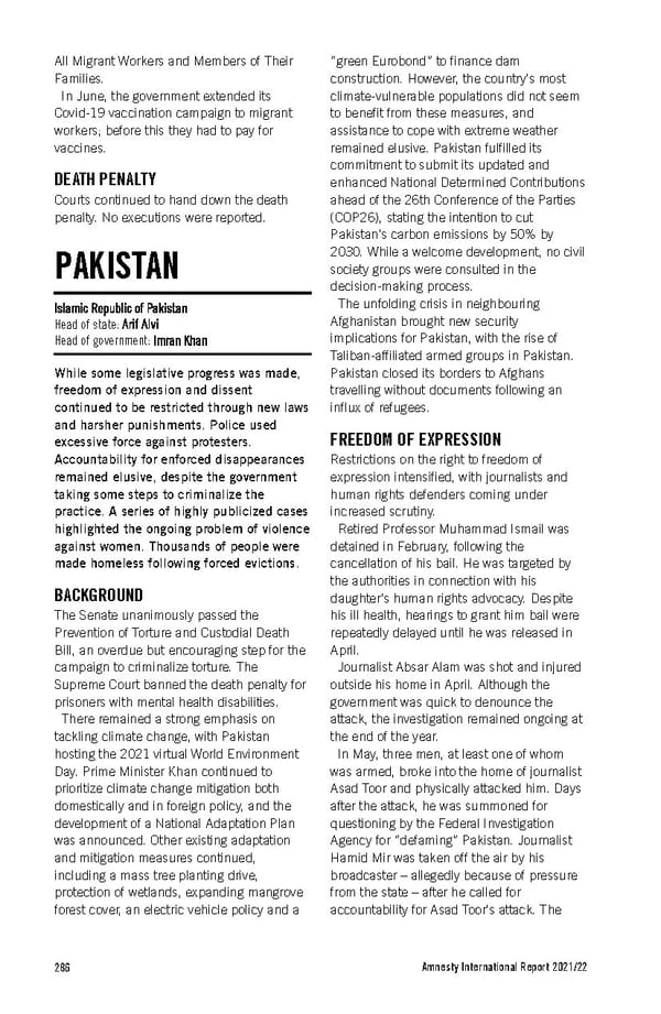 Amnesty International Report 2021/22 - Page 286