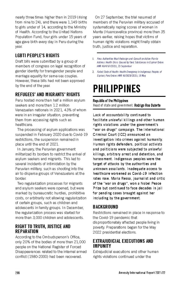 Amnesty International Report 2021/22 - Page 298