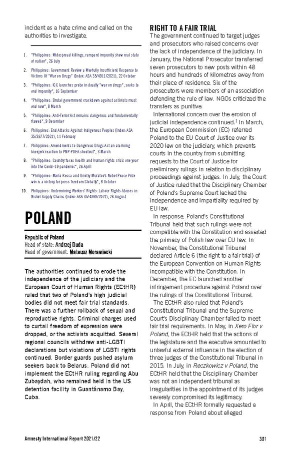 Amnesty International Report 2021/22 - Page 301