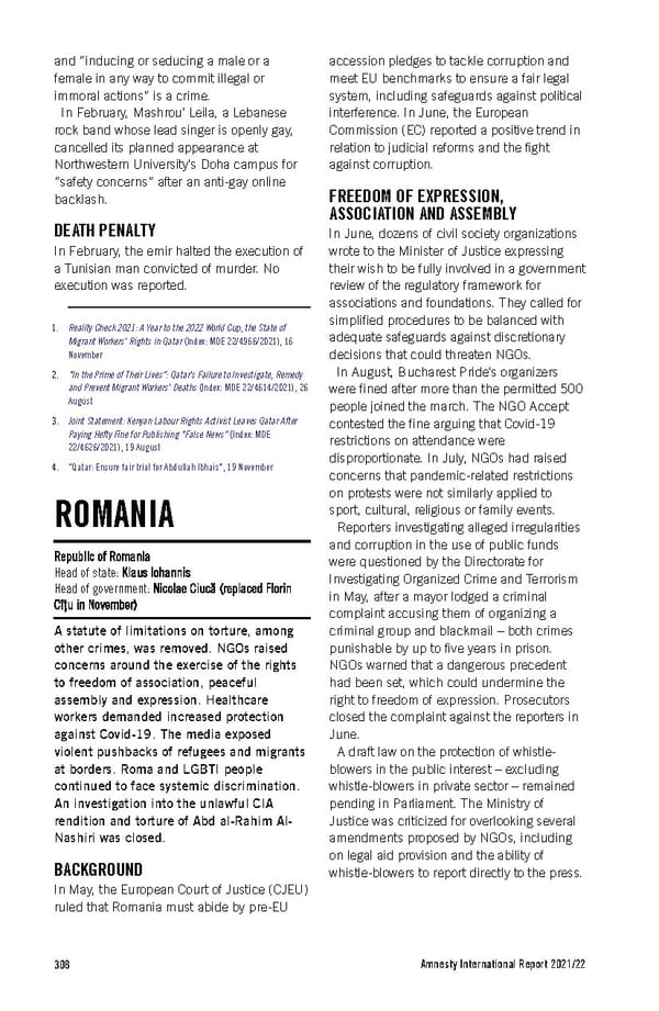 Amnesty International Report 2021/22 - Page 308