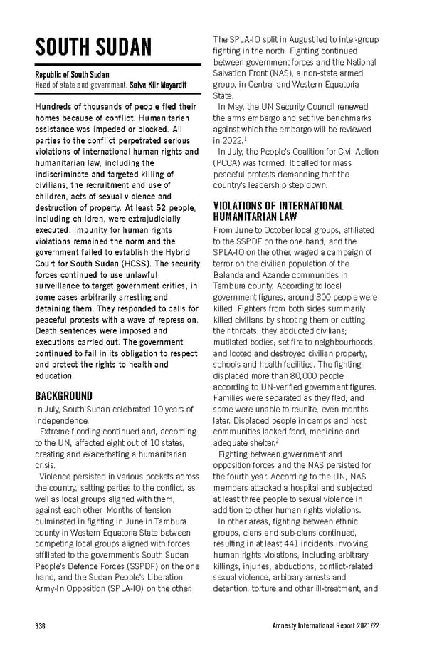 Amnesty International Report 2021/22 - Page 338