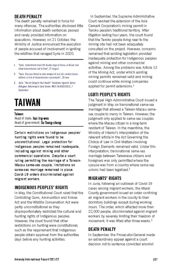 Amnesty International Report 2021/22 - Page 357