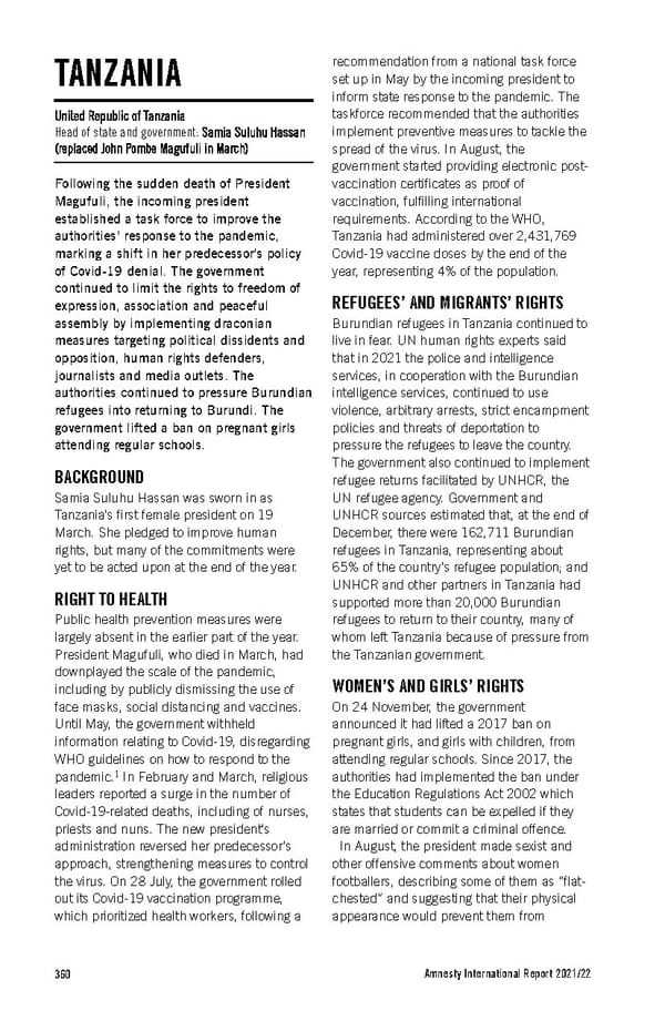 Amnesty International Report 2021/22 - Page 360