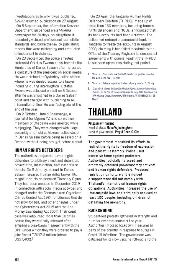 Amnesty International Report 2021/22 - Page 362