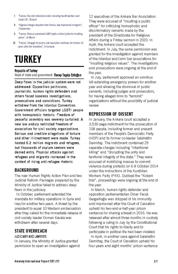Amnesty International Report 2021/22 - Page 371