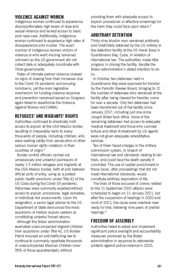 Amnesty International Report 2021/22 - Page 391