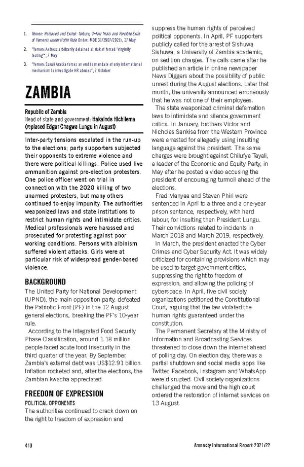 Amnesty International Report 2021/22 - Page 410