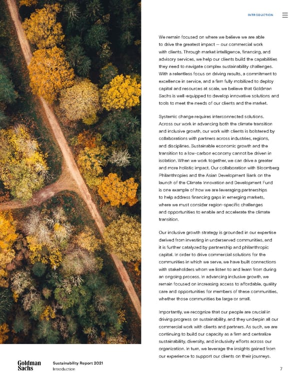 Sustainability Report | Goldman Sachs - Page 7