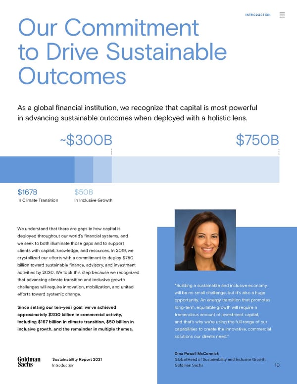 Sustainability Report | Goldman Sachs - Page 10