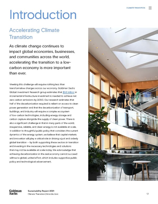 Sustainability Report | Goldman Sachs - Page 17