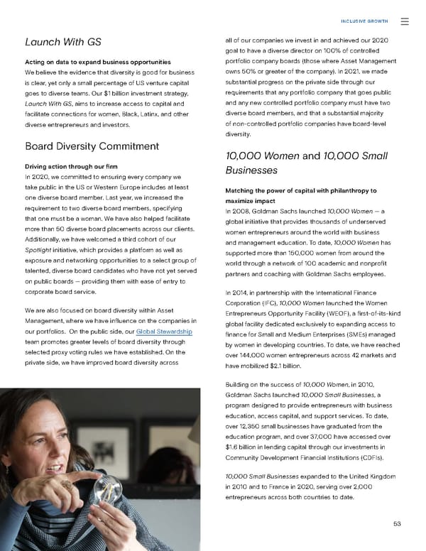 Sustainability Report | Goldman Sachs - Page 53