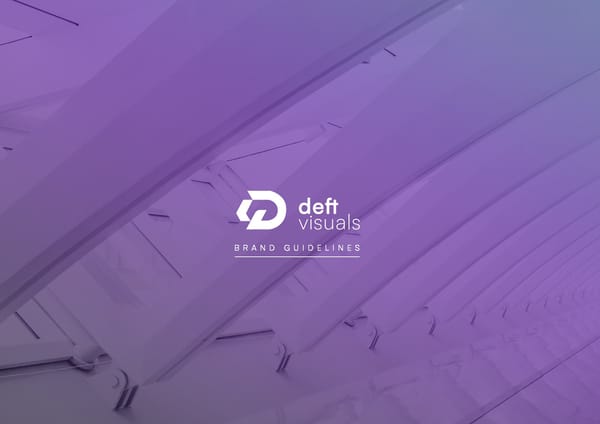 Deft Visuals Brand Book - Page 1