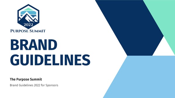 The Purpose Summit Brand Book - Page 1