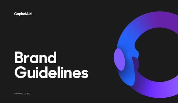 Capital Aid Brand Book - Page 1