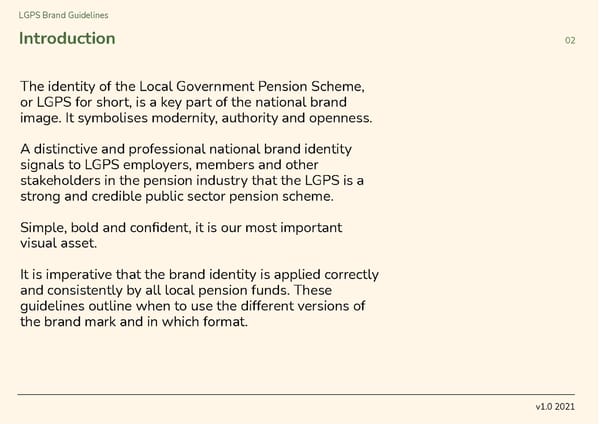 Local Government Pension Scheme Brand Book - Page 2