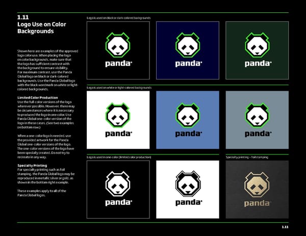 Panda Global Brand Book - Page 12