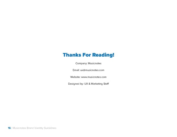 Musicnotes Brand Book - Page 16