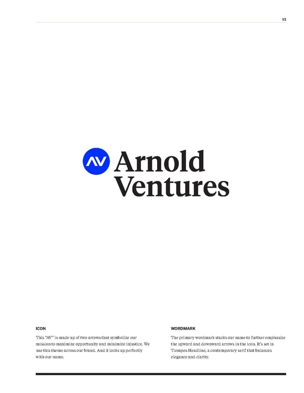 Arnold Ventures Brand Book - Page 13