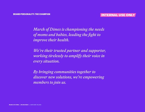 March of Dimes Brand Book - Page 6