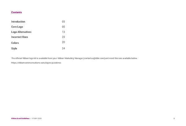 Ribbon Brand Book - Page 2