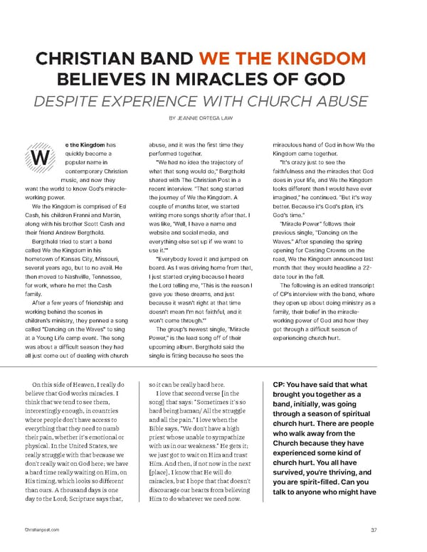 The Christian Post Magazine - August 2022 - Page 37