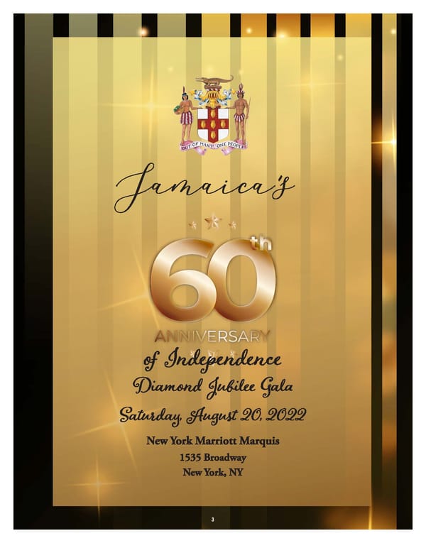 Jamaica 60 Diamond Jubilee Gala Journal - Page 3