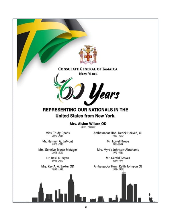 Jamaica 60 Diamond Jubilee Gala Journal - Page 40