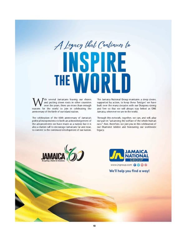 Jamaica 60 Diamond Jubilee Gala Journal - Page 48