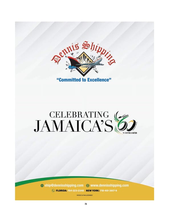 Jamaica 60 Diamond Jubilee Gala Journal - Page 76