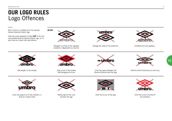 Umbro Brand Book - Page 8