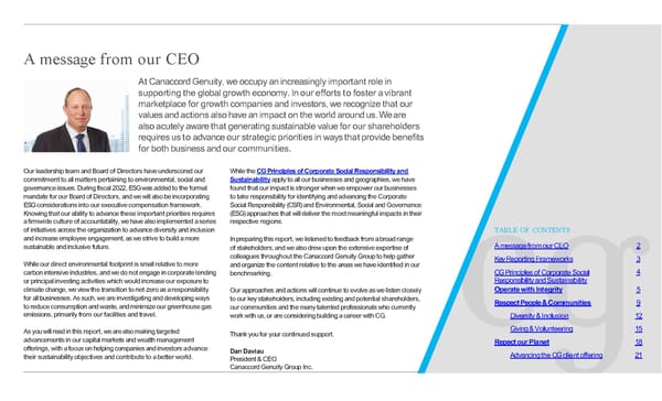 ESG Report | Canaccord Genuity - Page 2