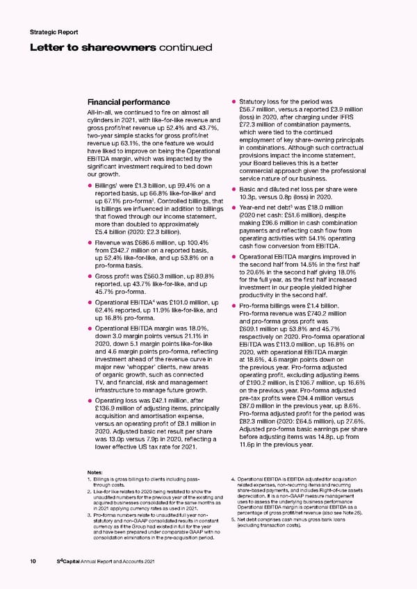 s4 capital annual report and accounts 2021 - Page 12