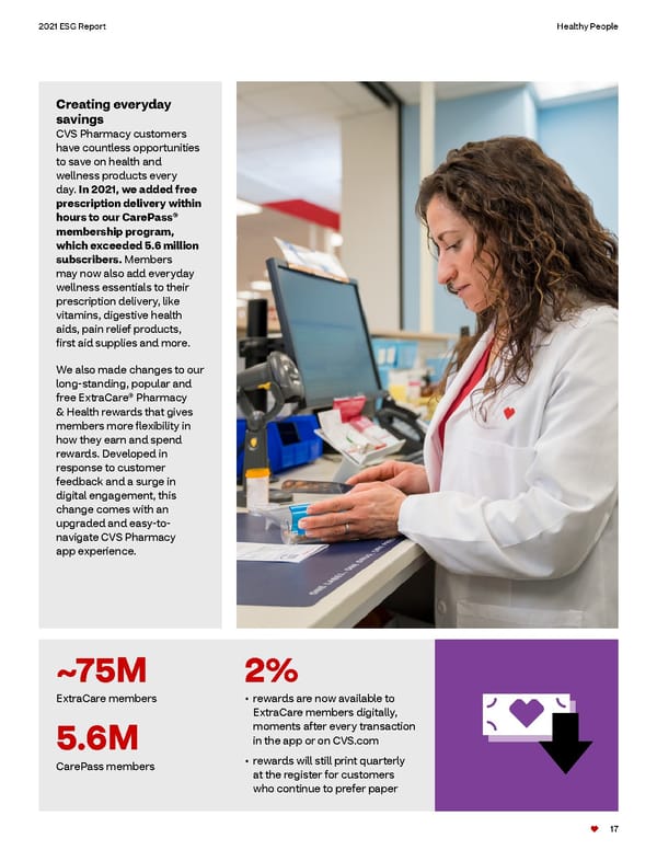 ESG Report | CVS Health - Page 17