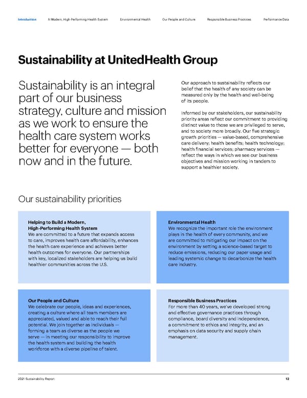 ESG Report | UnitedHealth Group - Page 12