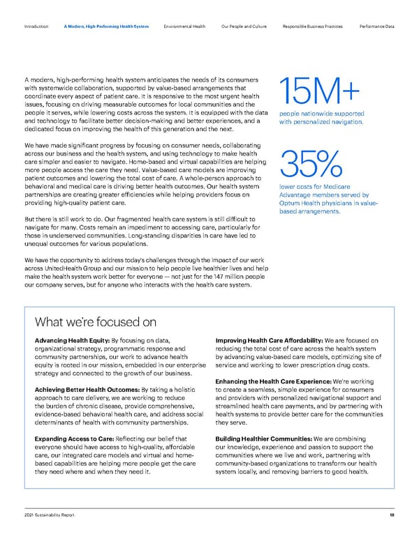 ESG Report | UnitedHealth Group - Page 18