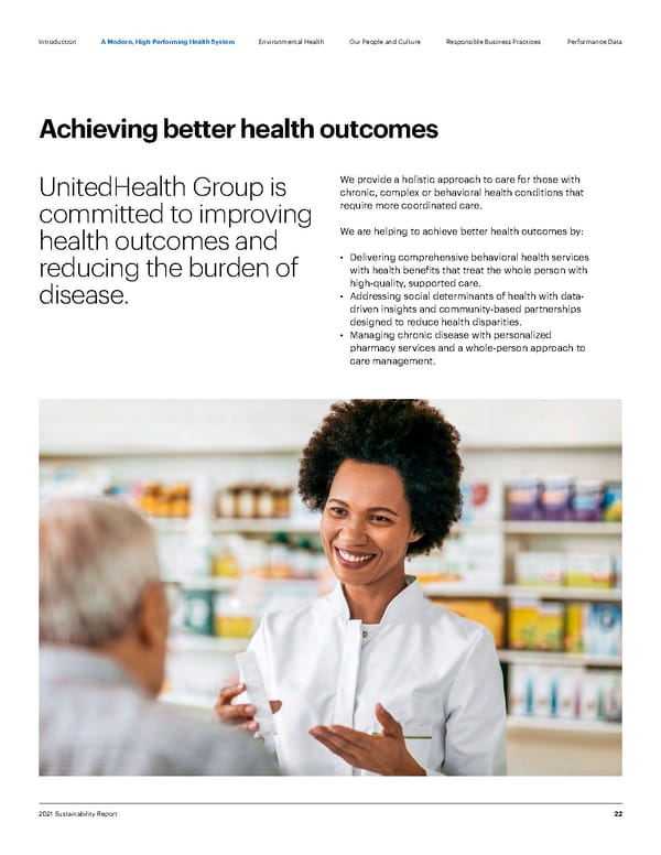 ESG Report | UnitedHealth Group - Page 22