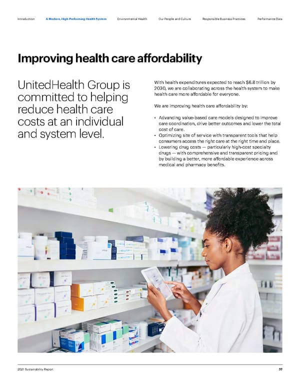 ESG Report | UnitedHealth Group - Page 37