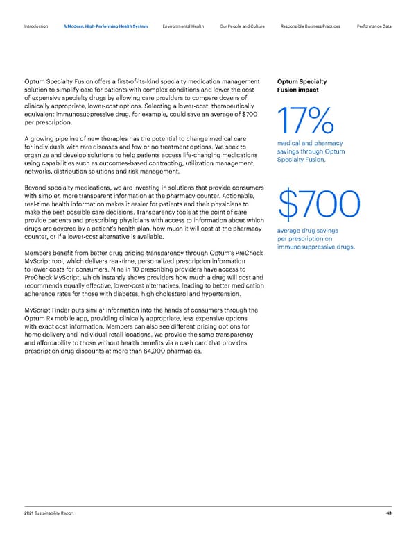 ESG Report | UnitedHealth Group - Page 43