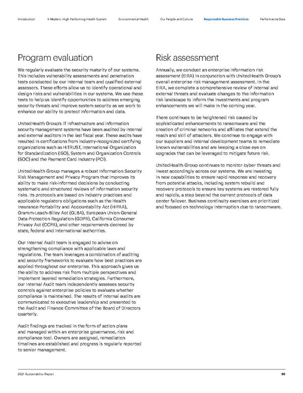 ESG Report | UnitedHealth Group - Page 96