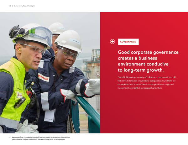 ExxonMobil ESG Report - Page 28