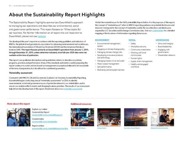 ExxonMobil ESG Report - Page 38