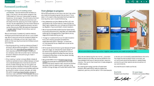 Environmental Sustainability Report | Microsoft - Page 5
