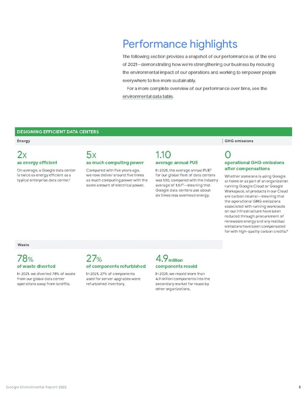 Google Environmental Report - Page 6