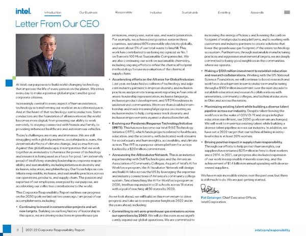 Intel Corporate Responsibility Report - Page 3