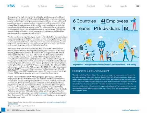 Intel Corporate Responsibility Report - Page 38