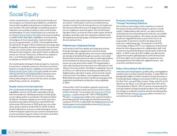 Intel Corporate Responsibility Report - Page 56