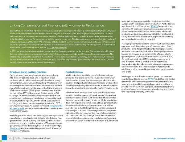 Intel Corporate Responsibility Report - Page 67