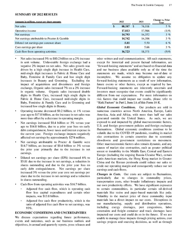 The Procter & Gamble Annual Report - Page 29