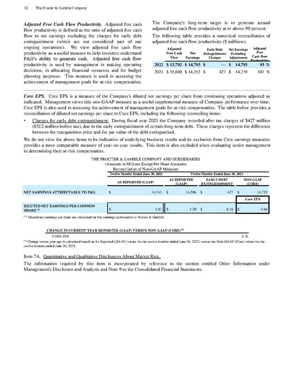 The Procter & Gamble Annual Report - Page 44