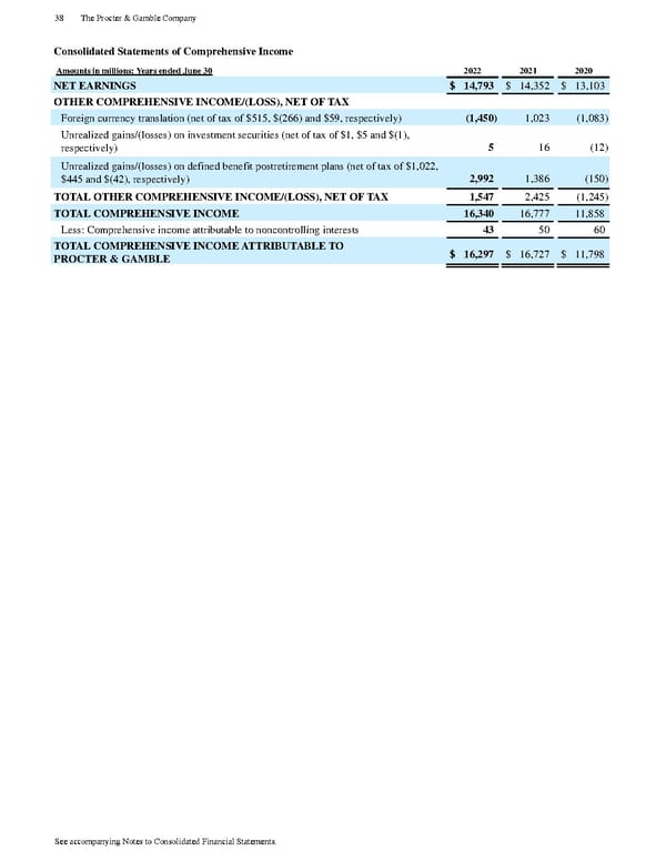 The Procter & Gamble Annual Report - Page 50